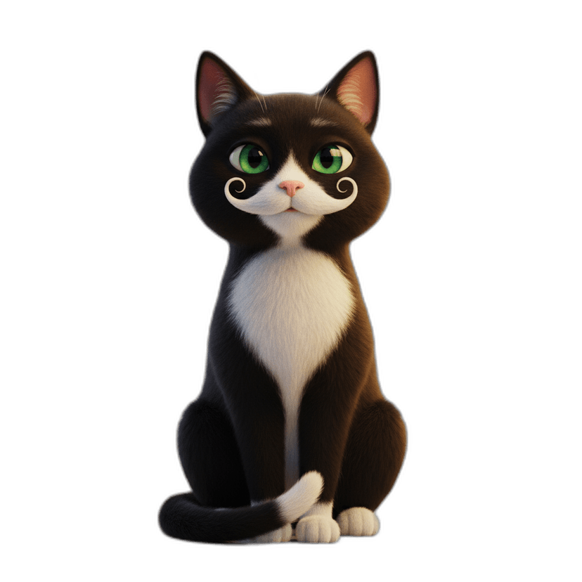 YourJobRemote mascot — Tuxedo Cat
