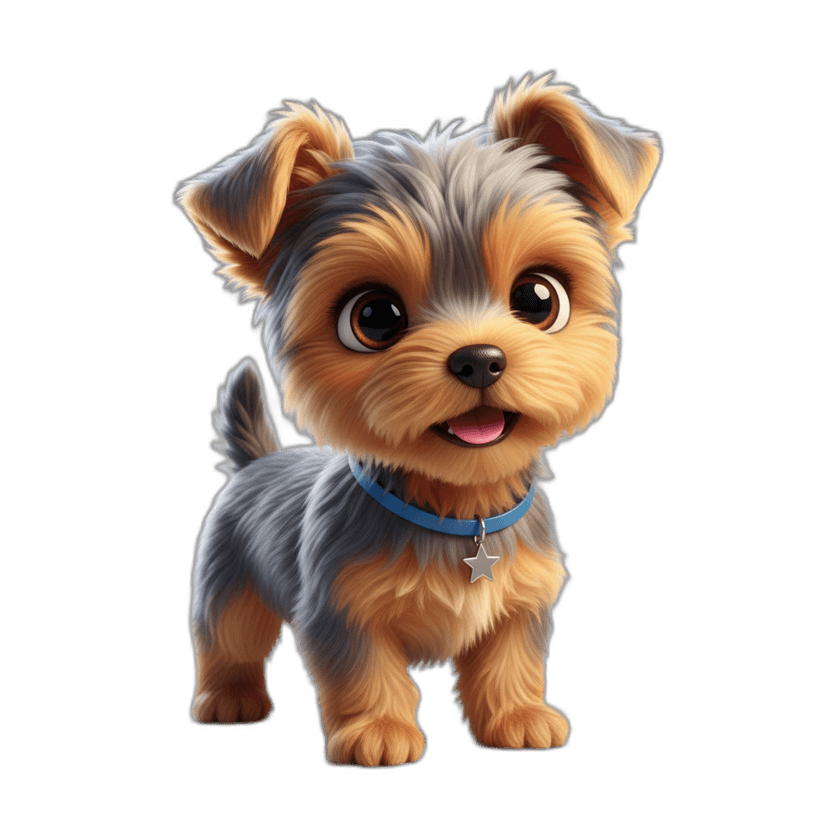 YourJobRemote mascot — Yorkshire Terrier